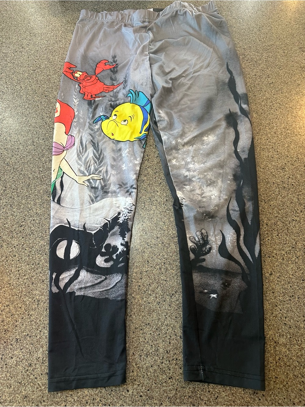 ' Gray The Little Mermaid Graphic Leggings